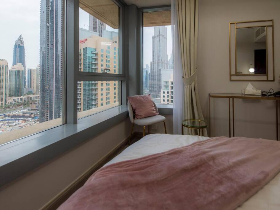First Class 2Br With Full Burj Khalifa And Fountain View Dubái Exterior foto